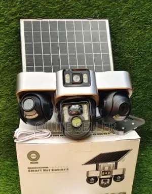 Triple Lens Camera V380pro 3 Lens With 3 Screens Solar 4g Solar Panel