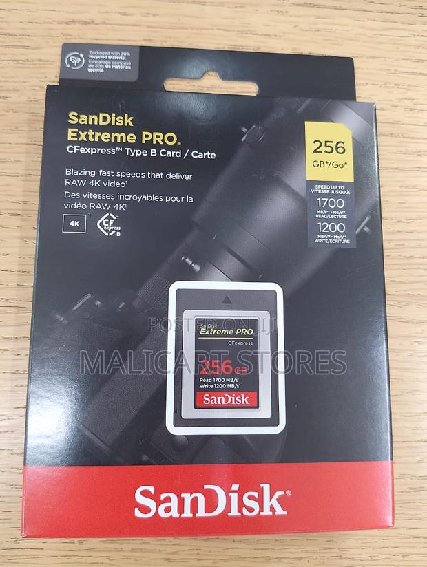 Sandisk 256gb Extreme Pro Cfexpress Card Type B