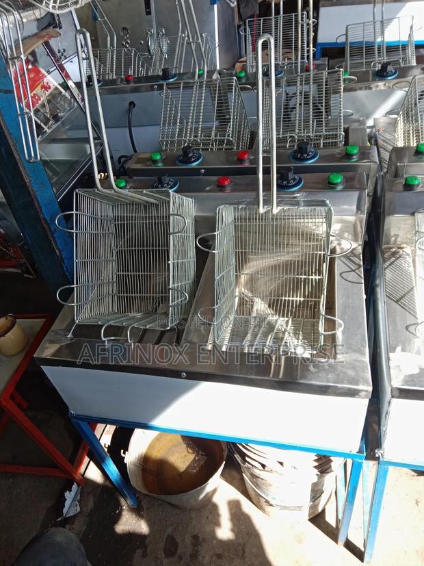 Double Well Deep Fryer, Ready for Sale - main view