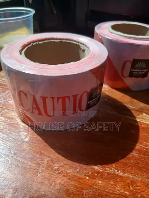 Caution Tapes In Red And White