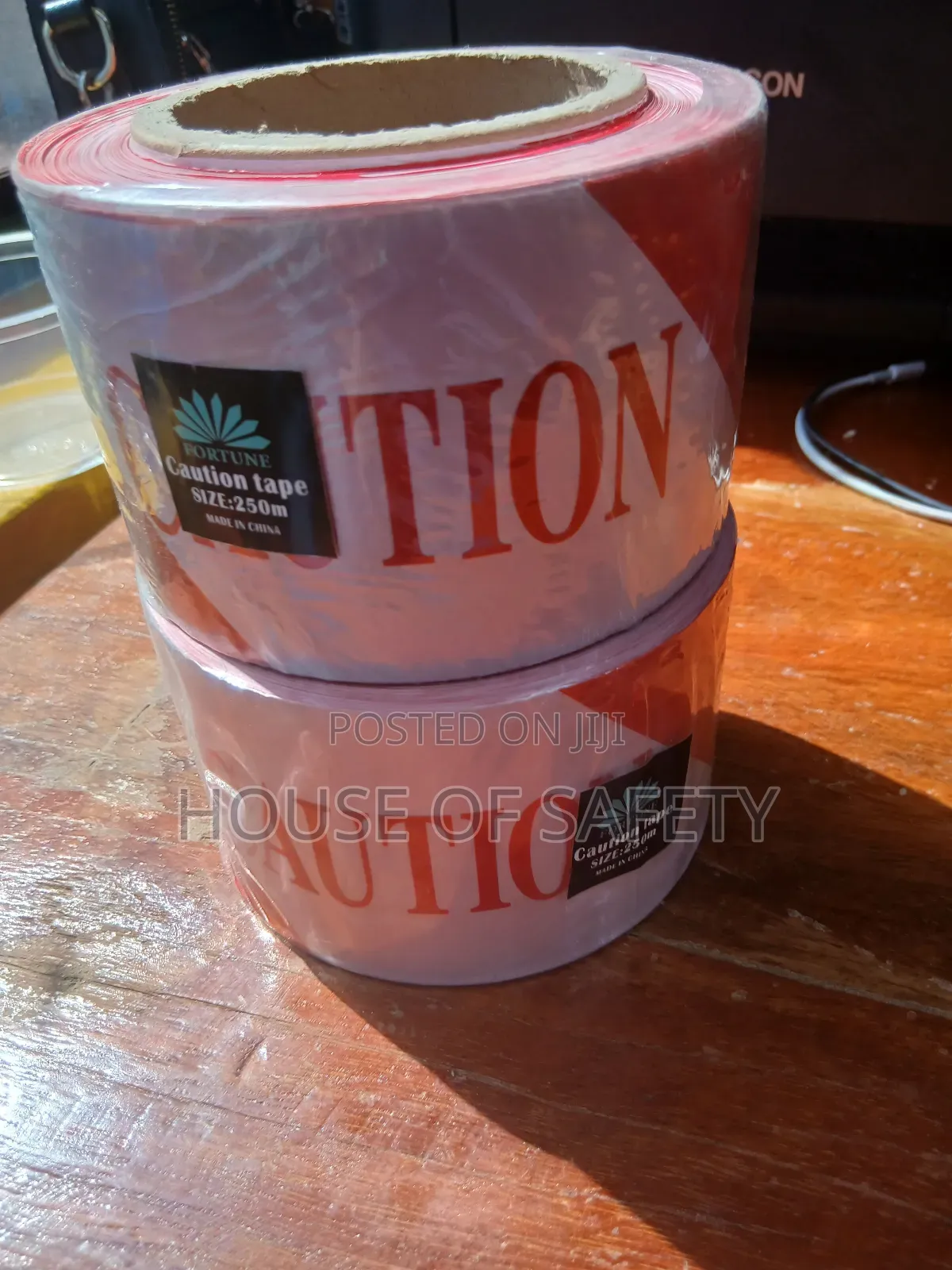 Caution Tapes In Red And White