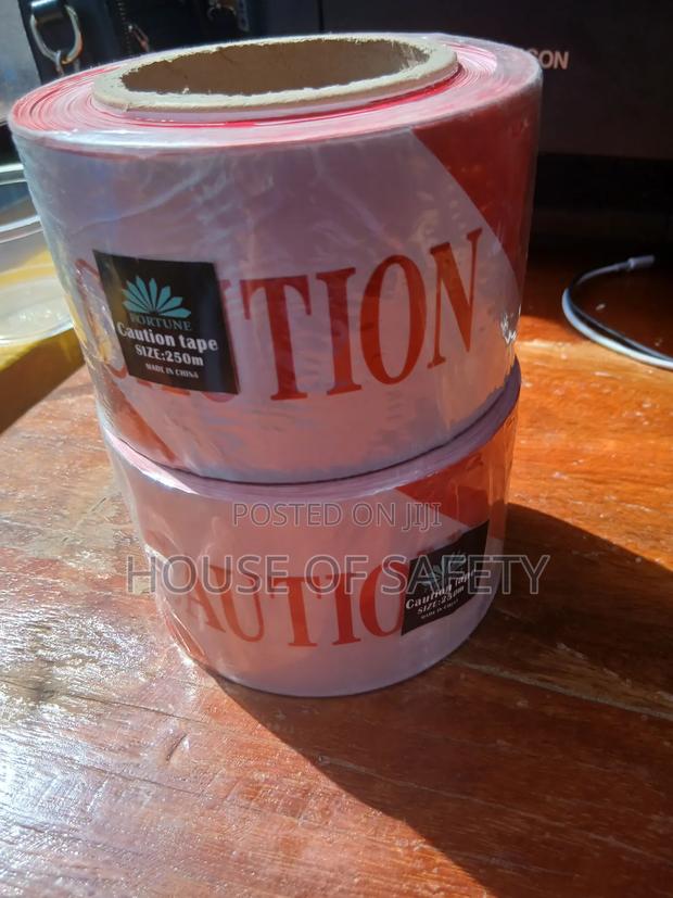 Caution Tapes In Red And White - thumbnail 3