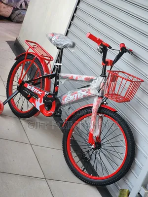 Bmx Size 20 Bike With Bell, Adjustable Seat,Training Wheels & Basket