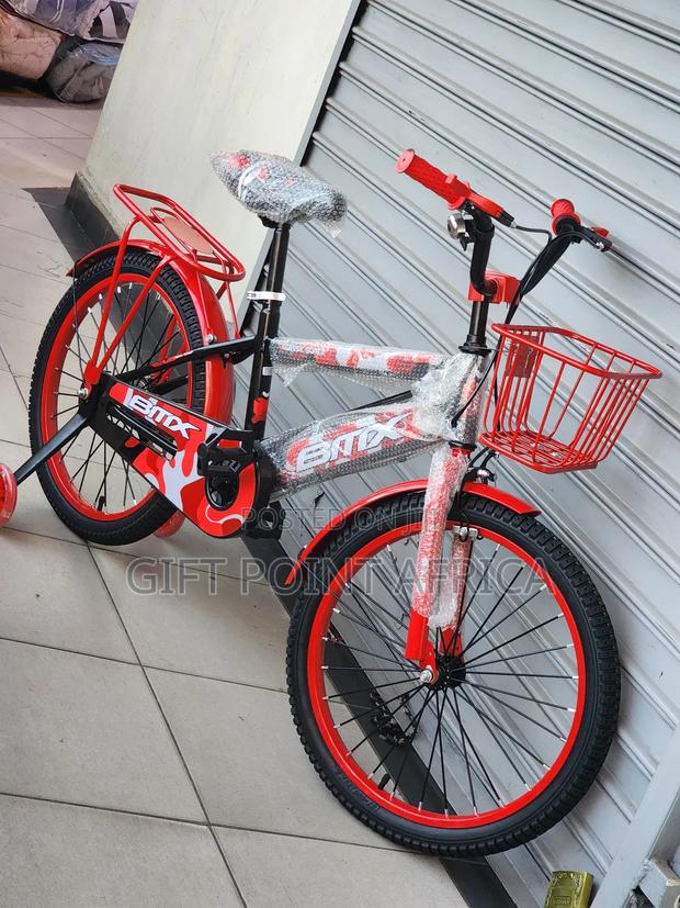 Bmx Size 20 Bike With Bell, Adjustable Seat,Training Wheels & Basket