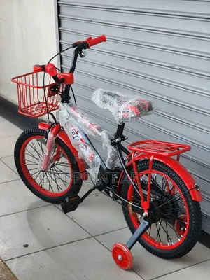 Bmx Bike Size 16 With Training Wheels,Bell, Adjustable Seat,Basket