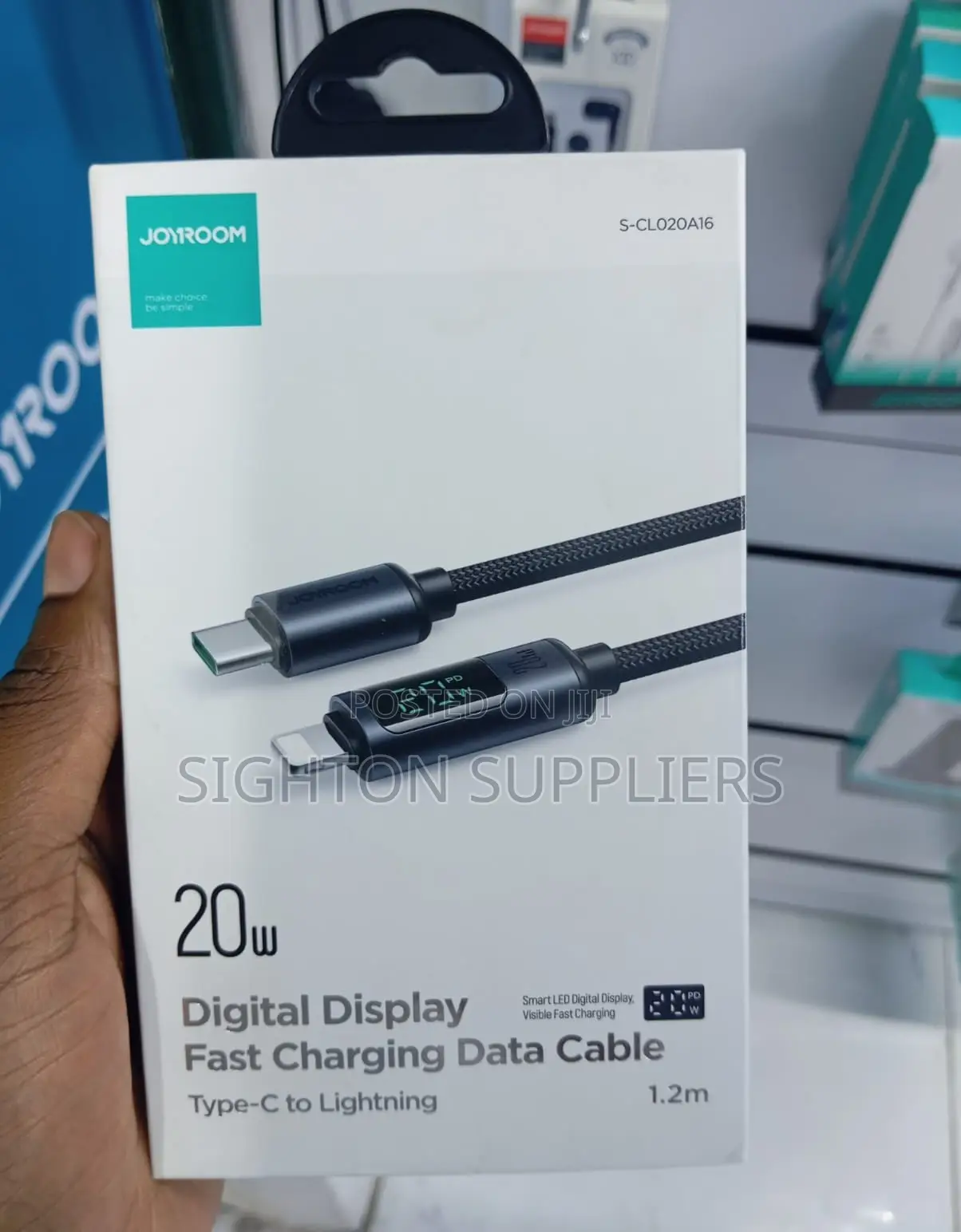 Joyroom S-A16 Prism Series Digital Display Fast Charging Cable
