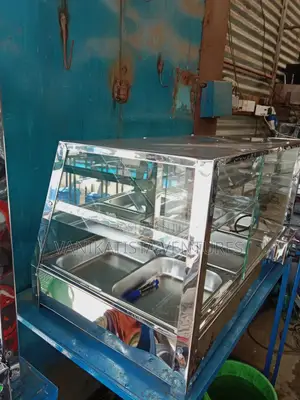 5 Inserts Snacks Display, Electric With Glass Outer Cover
