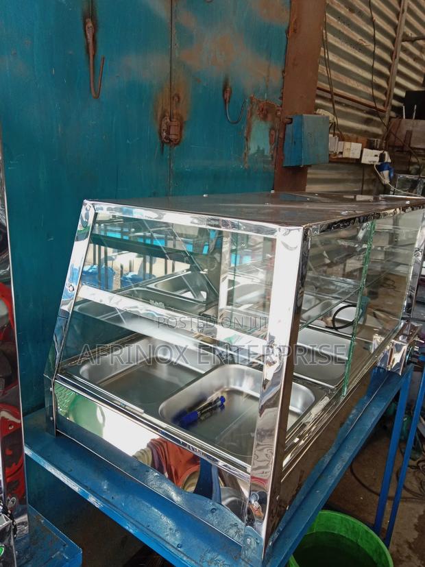 5 Inserts Snacks Display, Electric With Glass Outer Cover - main view