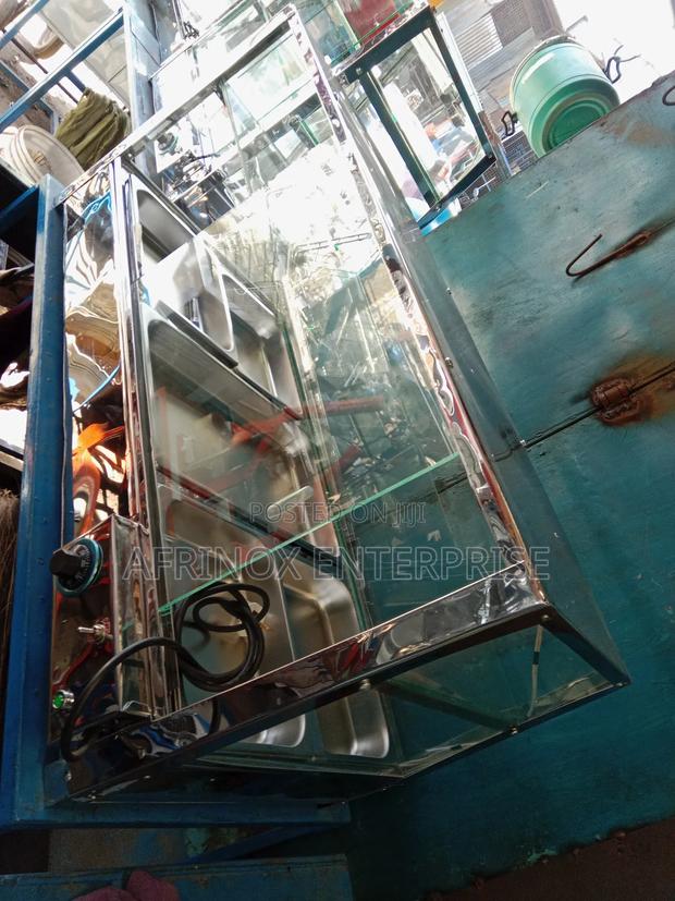 5 Inserts Snacks Display, Electric With Glass Outer Cover - thumbnail 3