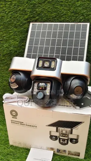 Triple Lens 4g Solar PTZ Camera , PTZ Control, Motion Alerts