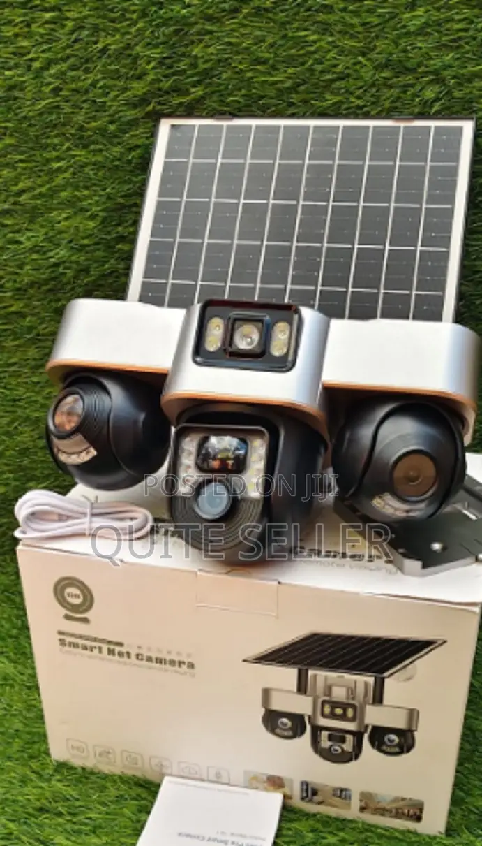 Triple Lens 4g Solar PTZ Camera , PTZ Control, Motion Alerts