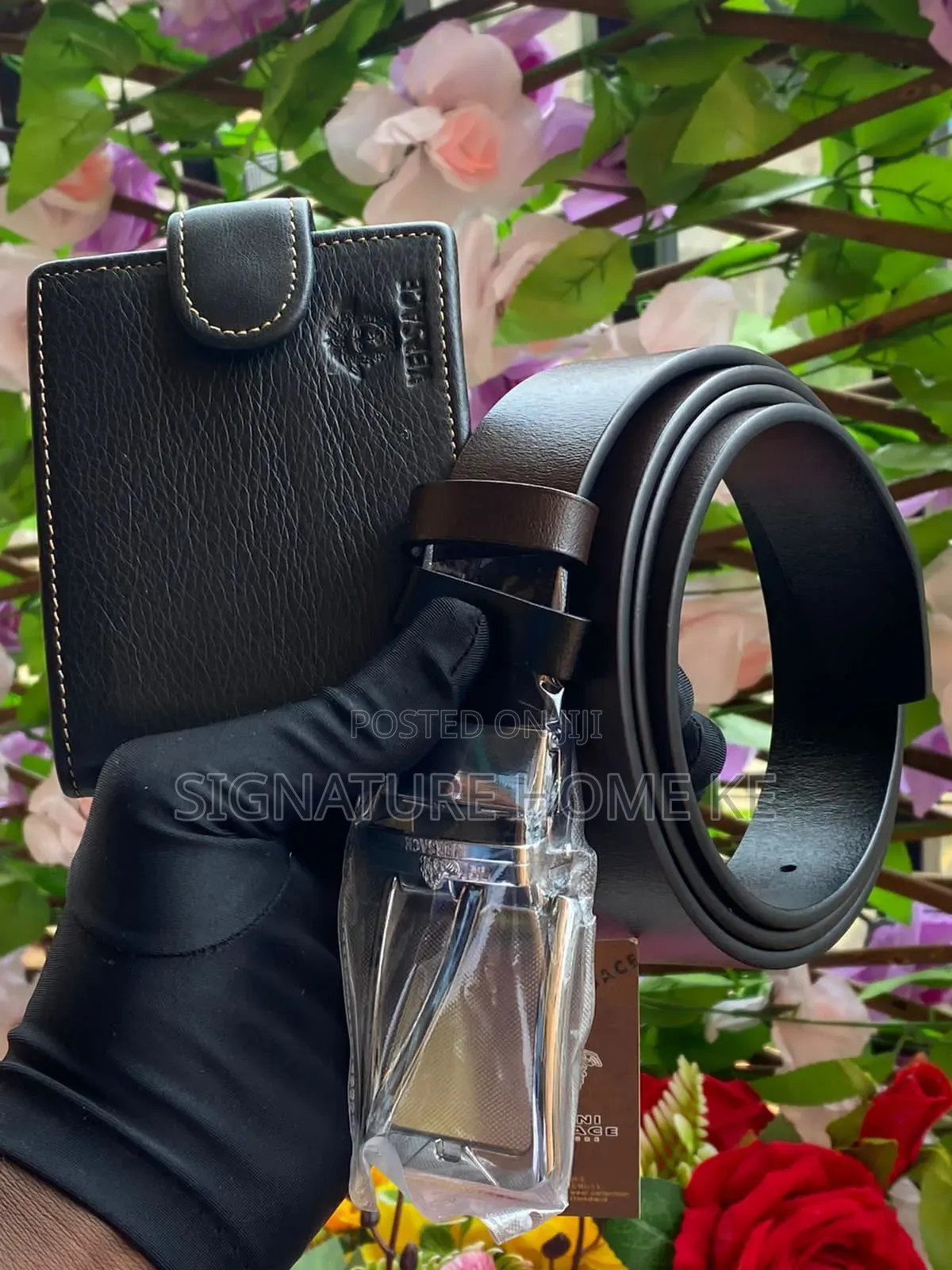 Men's Leather Belt X Wallet Combo