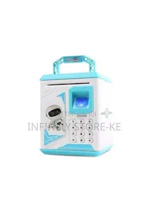 Robot Piggy Bank With Fingerprint