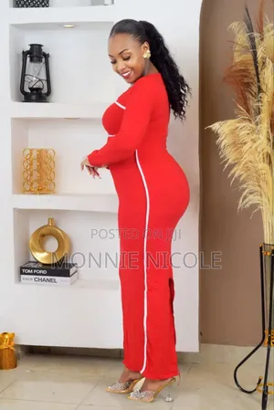 Stylish Red Dinner Dress