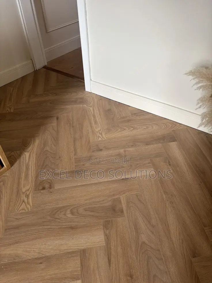 Herringbone Click-Lock SPC – Easy Installation, Premium Finish