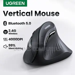 Ugreen Multi-Mode Vertical Mouse-Black -Mu008