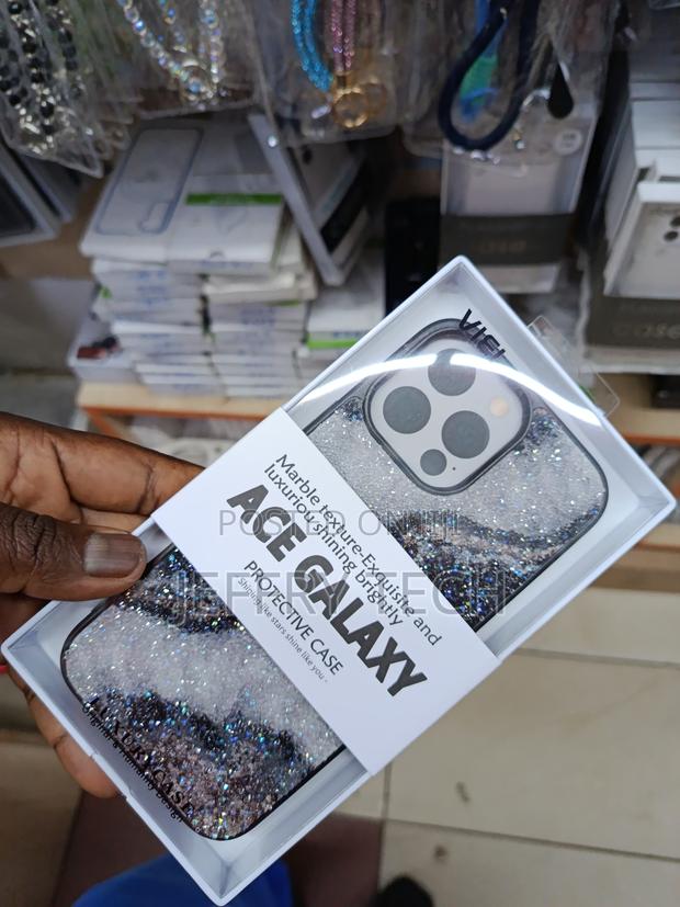 Dinfor iPhone 16 Pro Max Case Marble Ace Galaxy Luxury Glitter Case - thumbnail 3