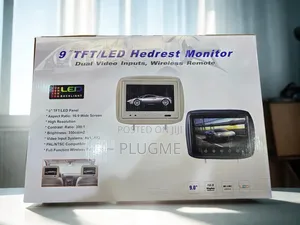 9" Inch TFT/Led Car Headrest Monitor