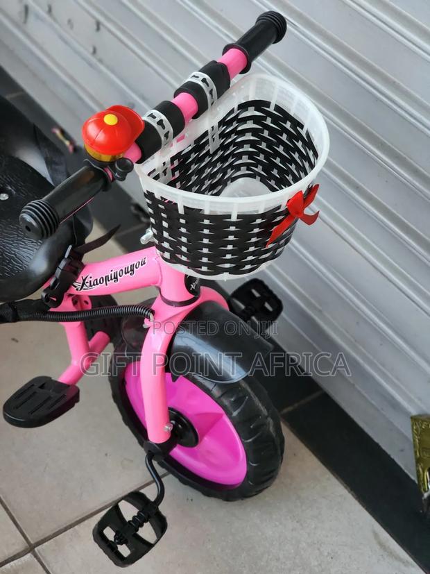 Tricycles With Push Handle,Bell,Basket And Safety Belt - thumbnail 2