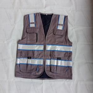 Trendy Reflective Gray Mission Jackets - main view