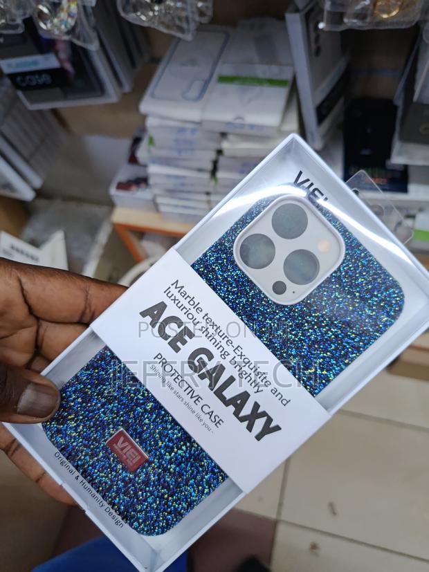 Dinfor iPhone 15 Pro Max Marble Texture Glitter Luxury Ladies Case - thumbnail 3