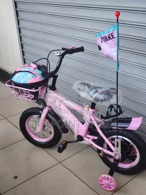 Bmx Pink Kids Bike Size 12 With Free Helmet,Bell, Training Wheels