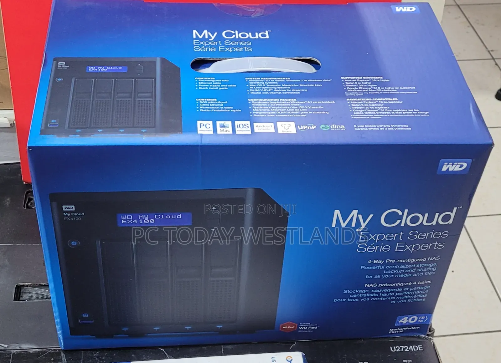Wd My Cloud Expert Series 40tb Ex4100 4-Bay Nas Server (4 X 10tb)