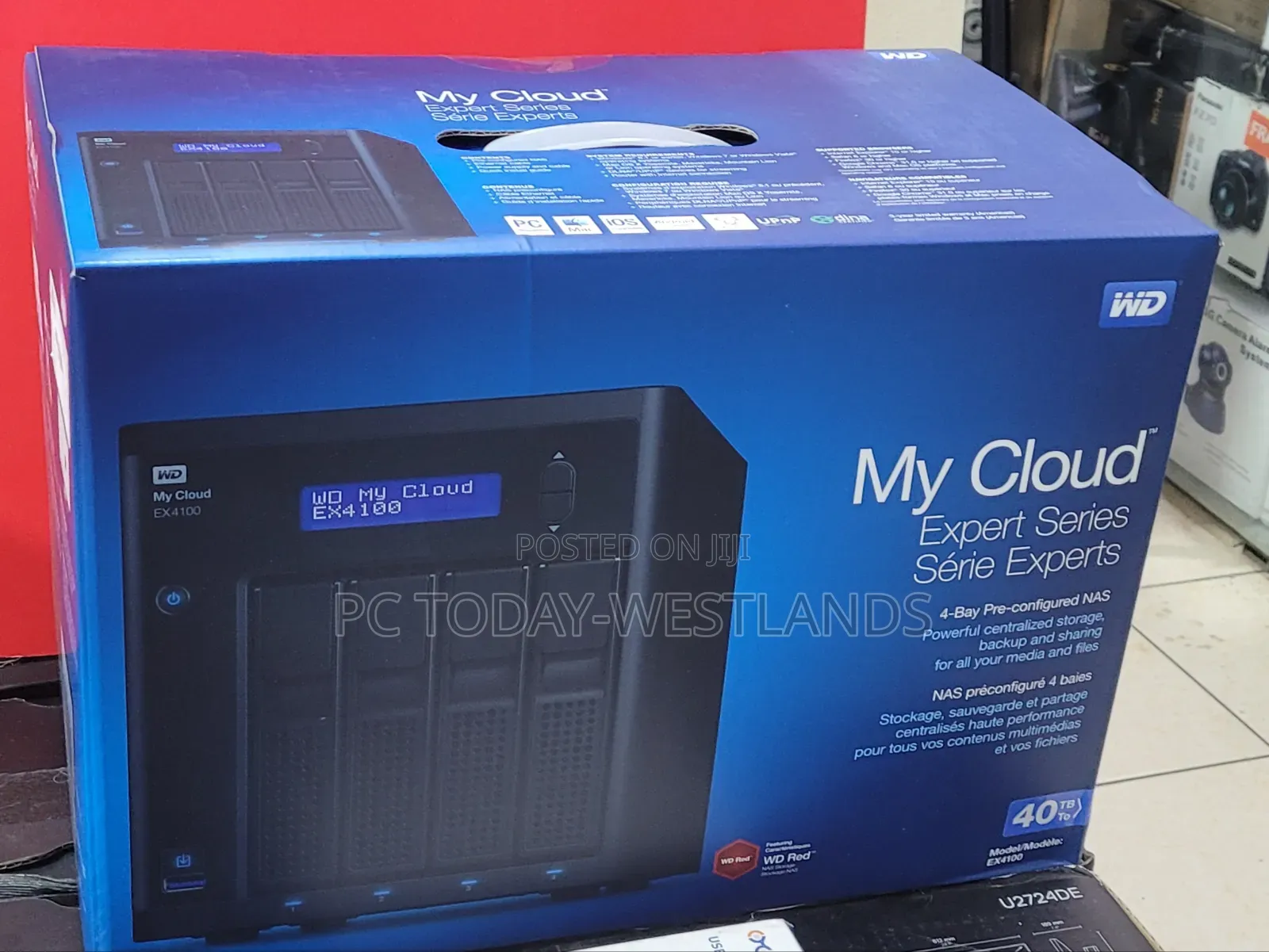 Wd My Cloud Expert Series 40tb Ex4100 4-Bay Nas Server (4 X 10tb)