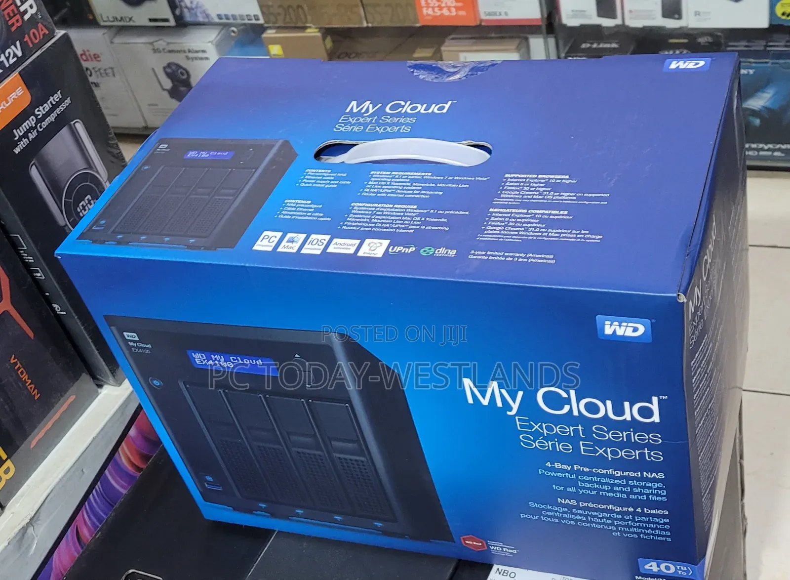 Wd My Cloud Expert Series 40tb Ex4100 4-Bay Nas Server (4 X 10tb)