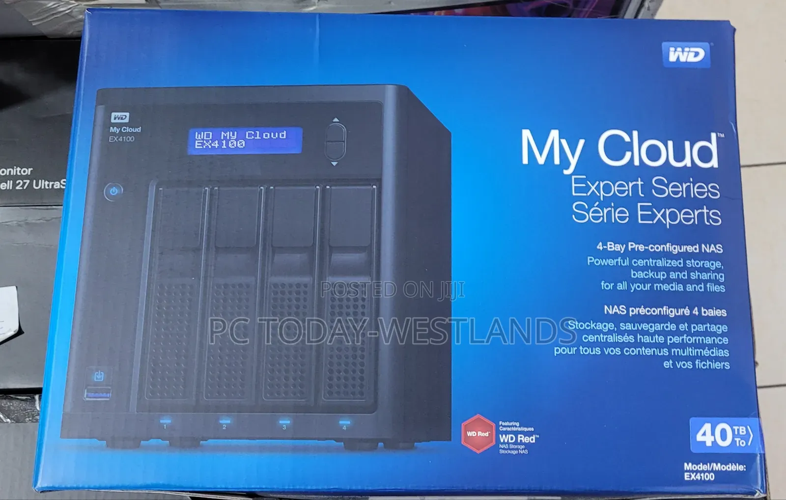 Wd My Cloud Expert Series 40tb Ex4100 4-Bay Nas Server (4 X 10tb)