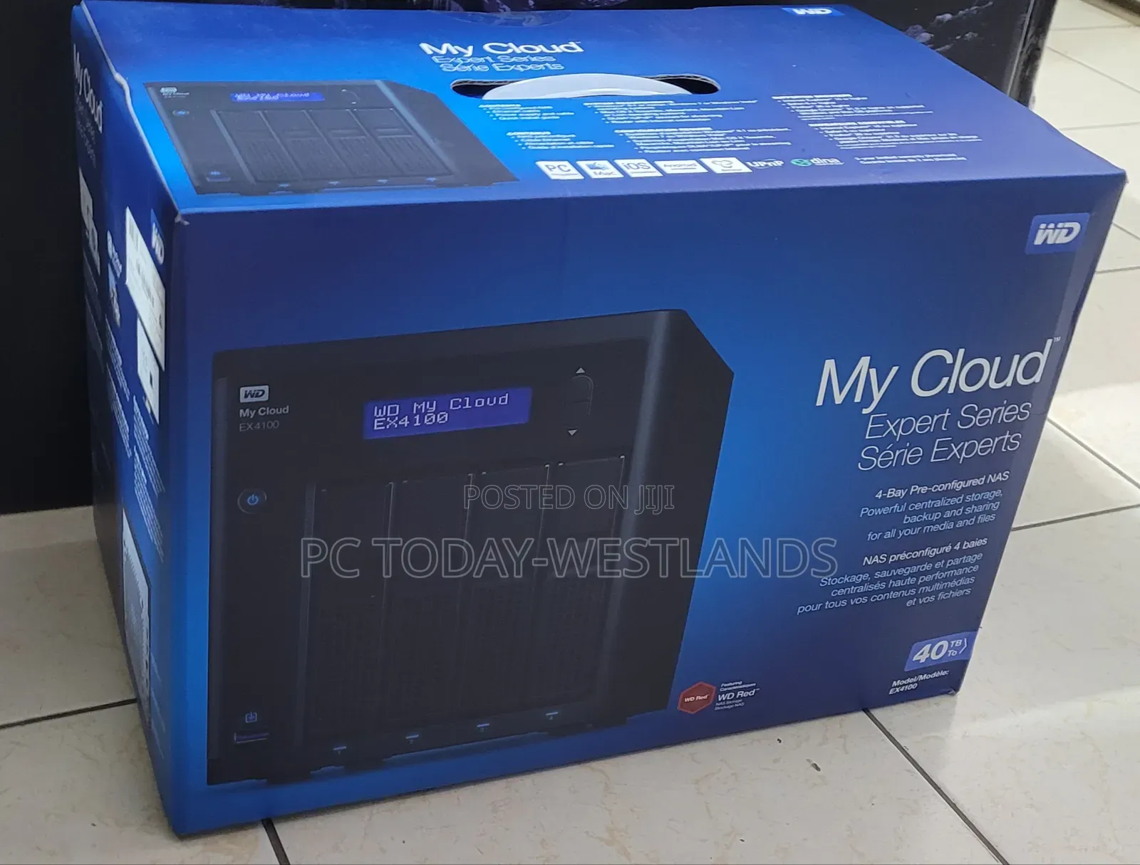 Wd My Cloud Expert Series 40tb Ex4100 4-Bay Nas Server (4 X 10tb)