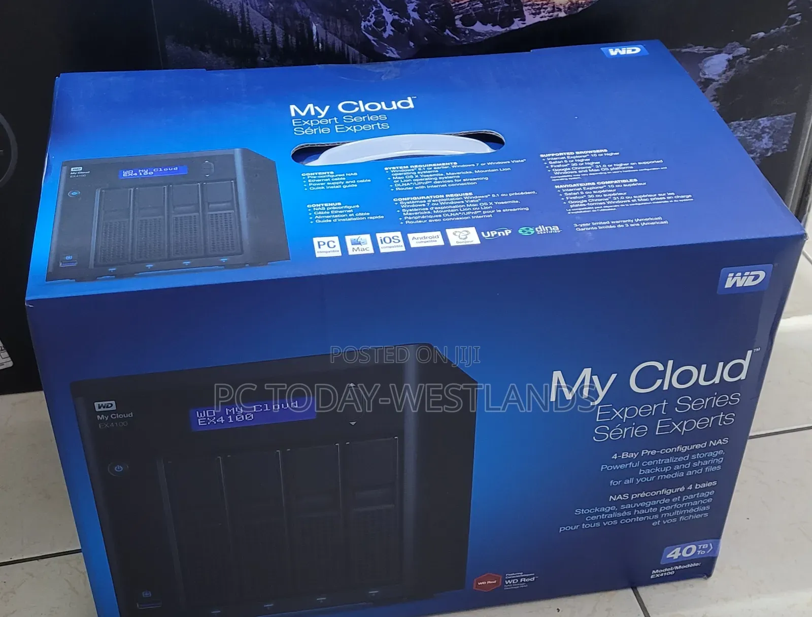 Wd My Cloud Expert Series 40tb Ex4100 4-Bay Nas Server (4 X 10tb)