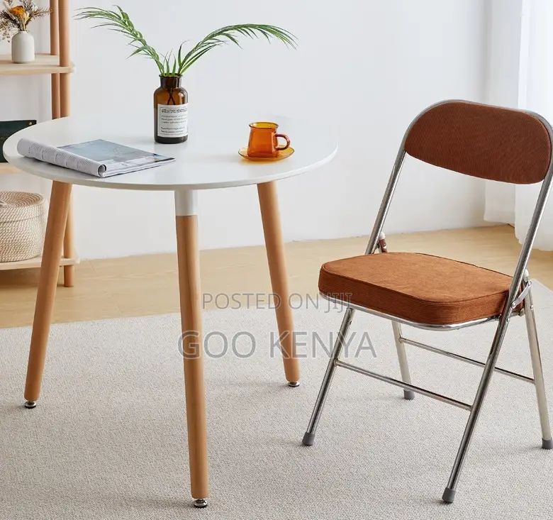 Home Table; White Modern Compact Round Wood Dining Table for 2