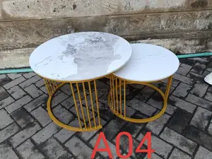 Marble Top Round Coffe Table