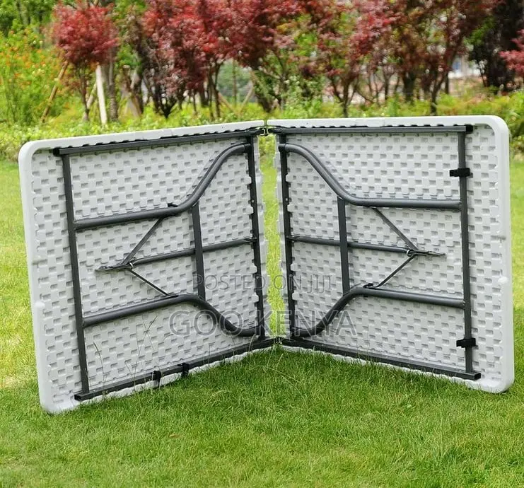 Home Table; Portable Rectangular Outdoor Event Folding Table