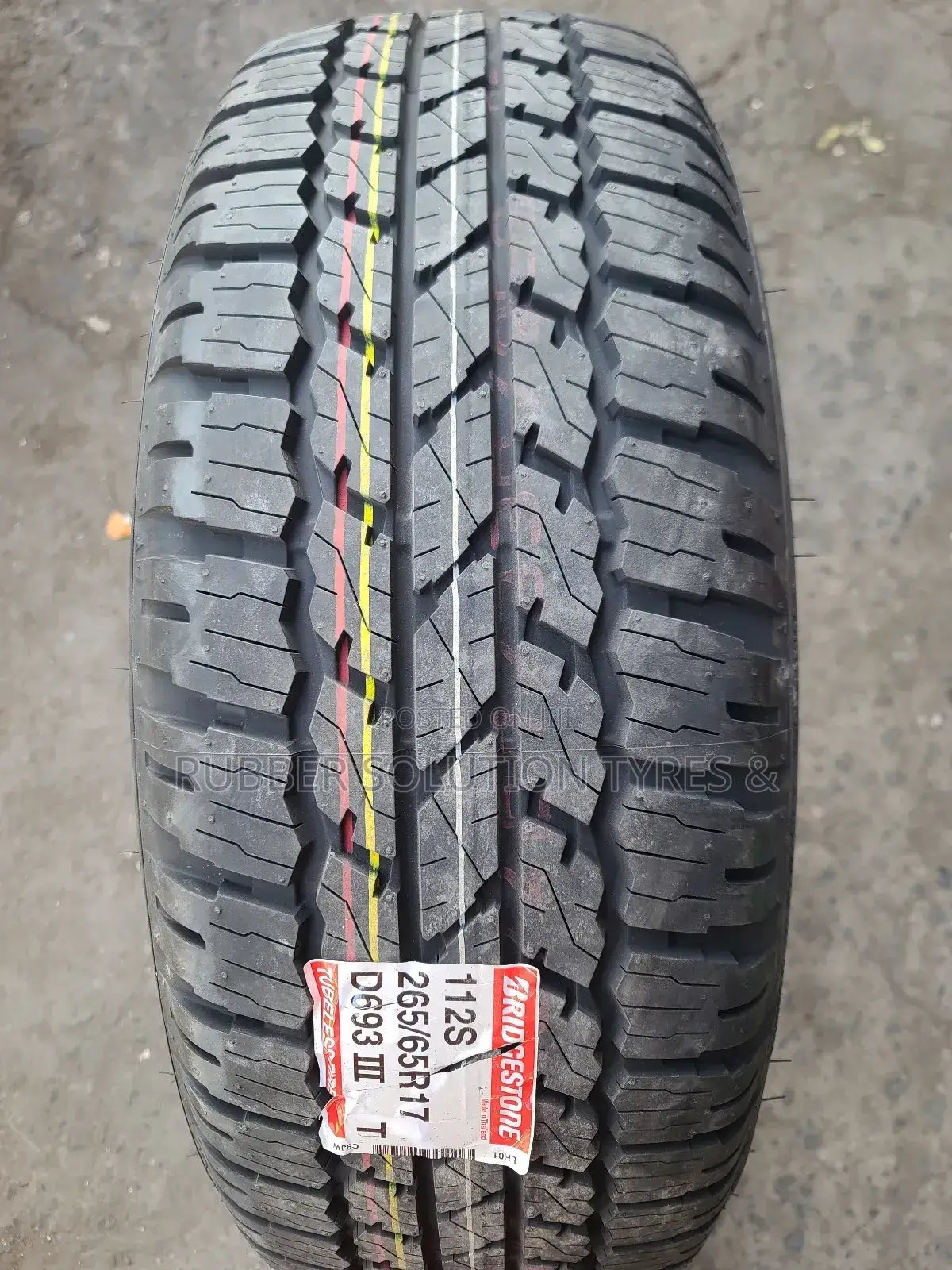 265 /65 R17 Bridgestone Tyres 112 S D693 Iii