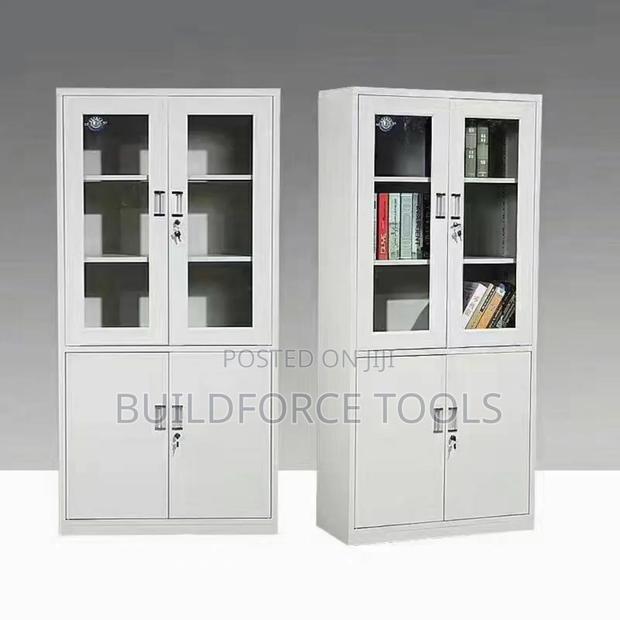 Filing Cabinet With Upper Glass Door