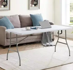 Home Table; Commercial-Grade Plastic Folding Table-Rectangle Design