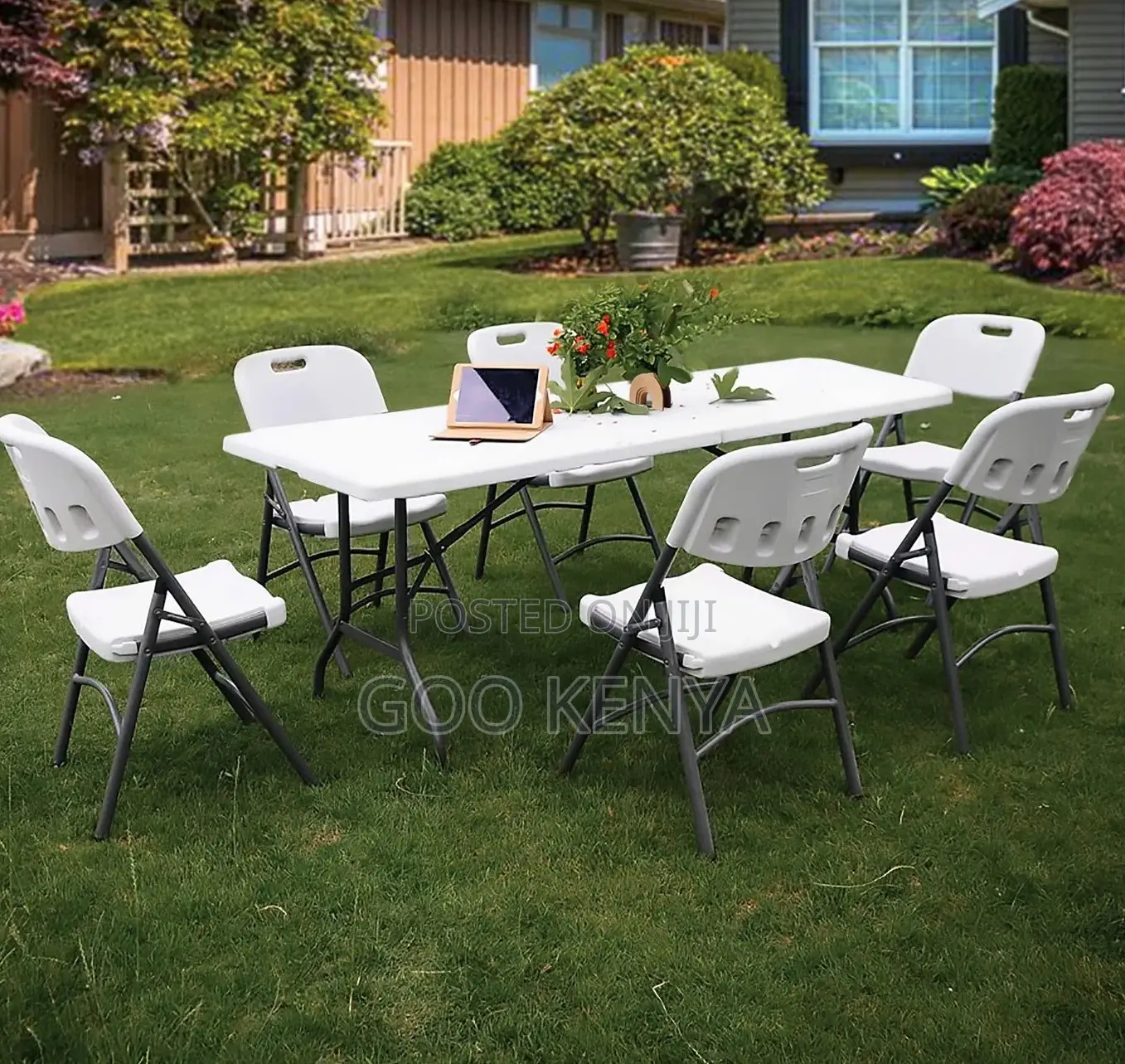 Home Table; Commercial-Grade Plastic Folding Table-Rectangle Design