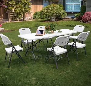 Home Table; Commercial-Grade Plastic Folding Table-Rectangle Design