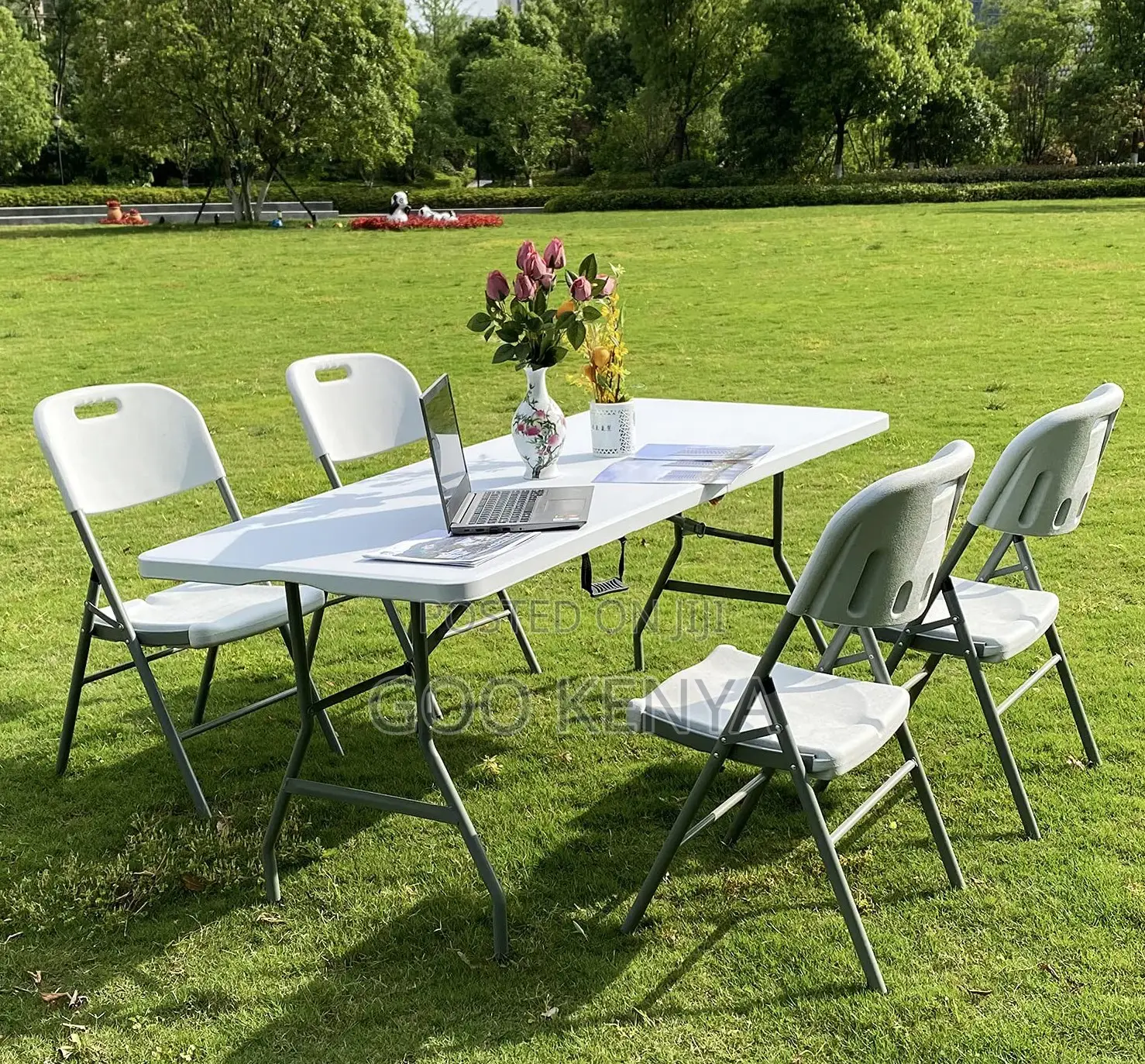 Home Table; Commercial-Grade Plastic Folding Table-Rectangle Design