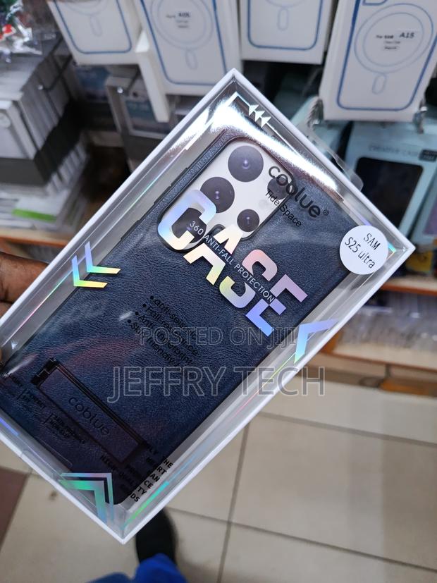 Wamert Leather Samsung Galaxy S25 Ultra Case Built-in Invisible Stand - thumbnail 3