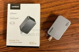 Ugreen Nexode Pro 100w 3-Port Gan Fast Charger Uk Grey