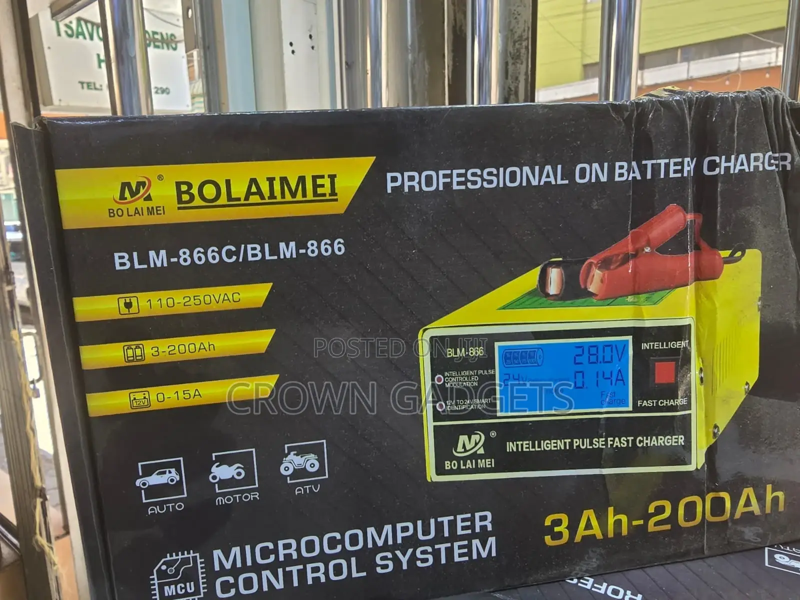 BLM-866 Fast Smart Battery Charger for Cars Motorcycles
