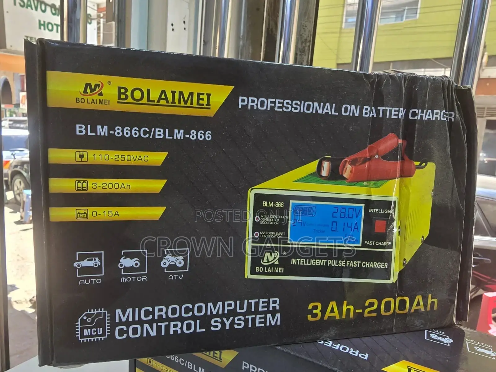 BLM-866 Fast Smart Battery Charger for Cars Motorcycles