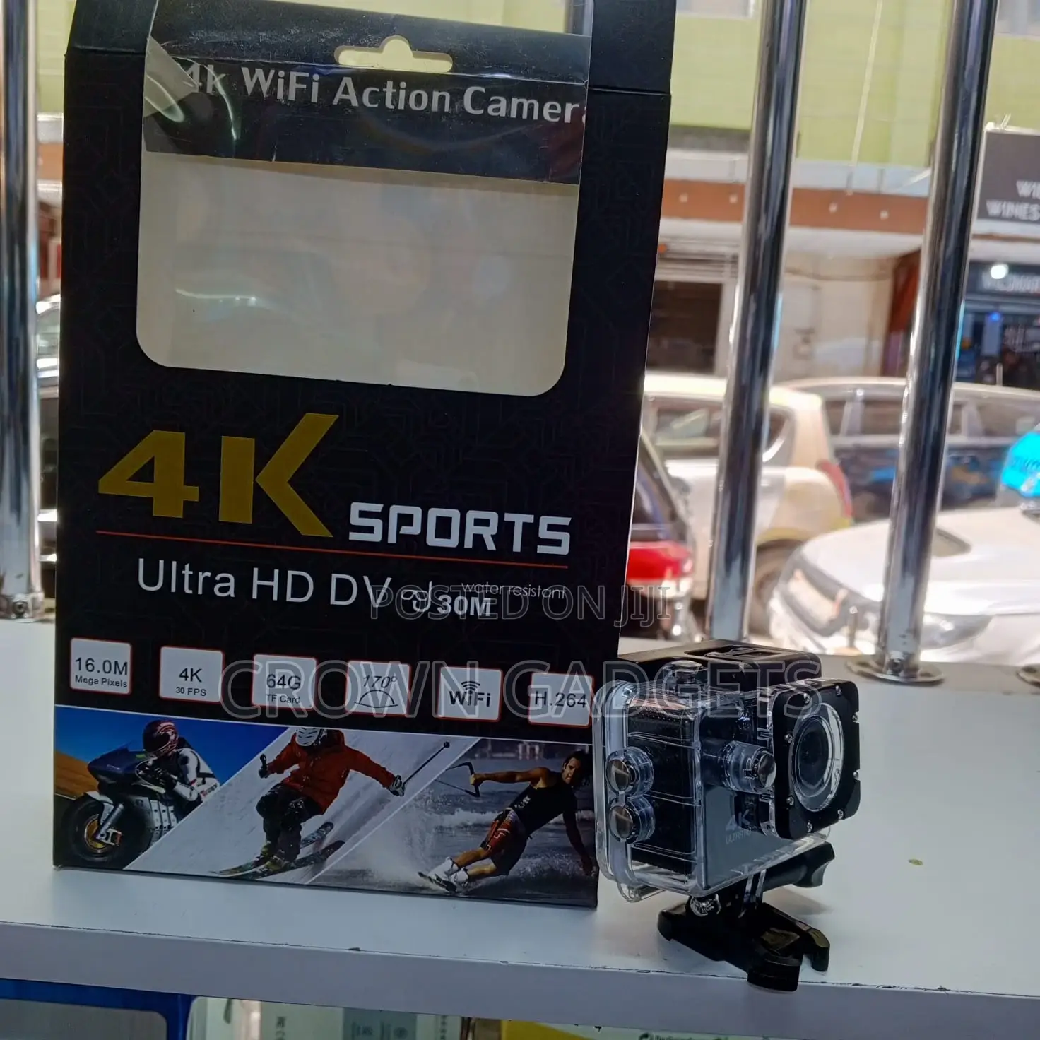 Waterproof Action Camera With 170° Wide-Angle + Wifi
