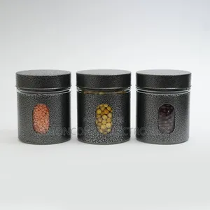 3pcs Glass Canister Set