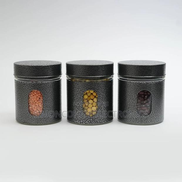 3pcs Glass Canister Set