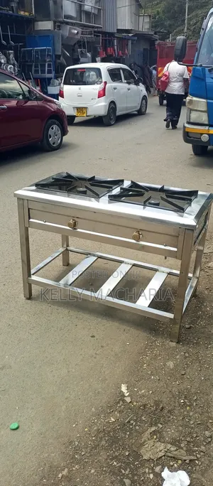 Stainless Steel Double Burner Gas
