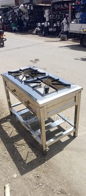Stainless Steel Double Burner Gas